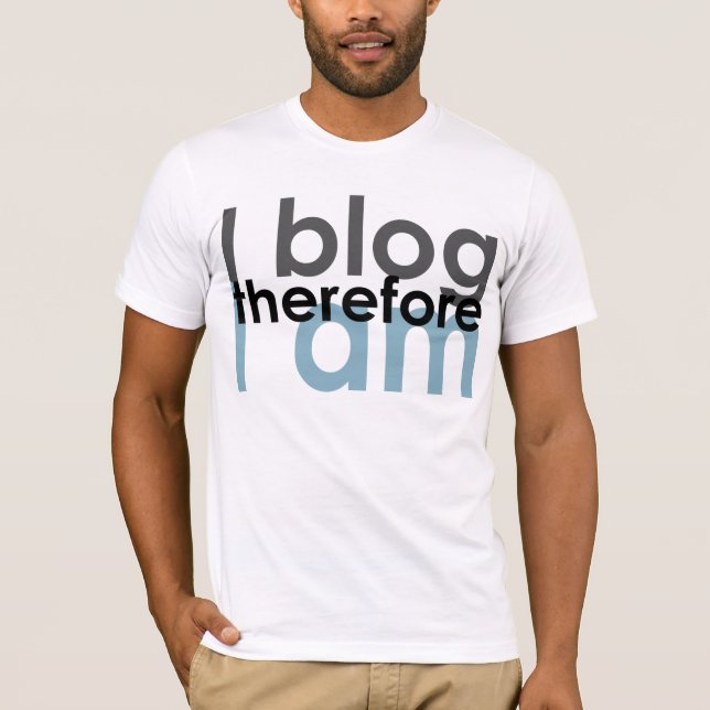 Ich blog dort bin ich T-Shirt (Vorderseite)