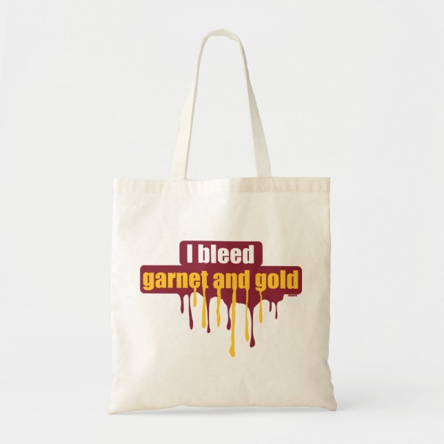 Ich blute Granat und Gold… Tragetasche (Vorne)