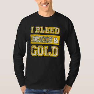 Ich blute Grün und Gold Sportteam Fan_1 T-Shirt