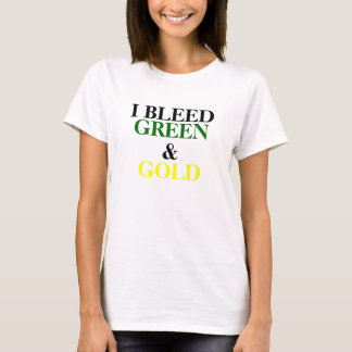 ICH BLUTE, GRÜNE U., GOLD T-Shirt