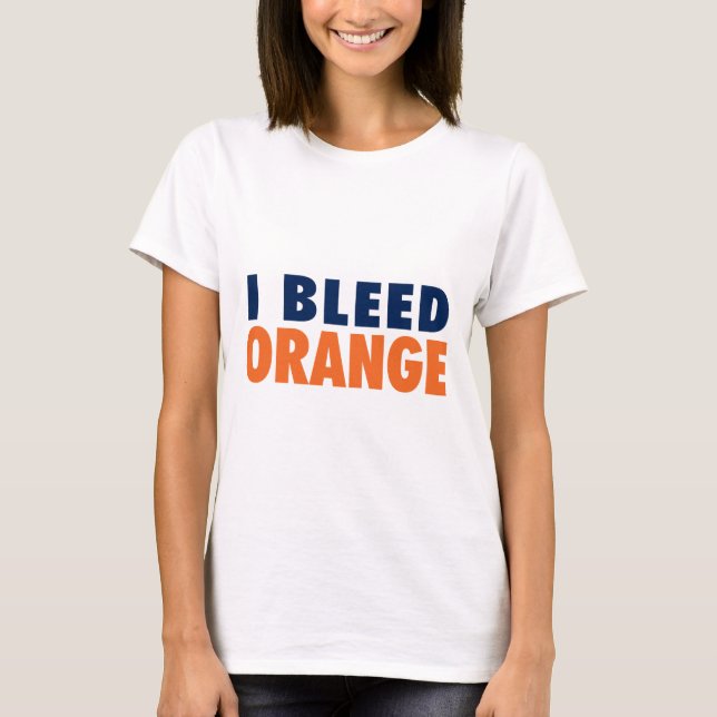 Ich blute Orange T-Shirt (Vorderseite)