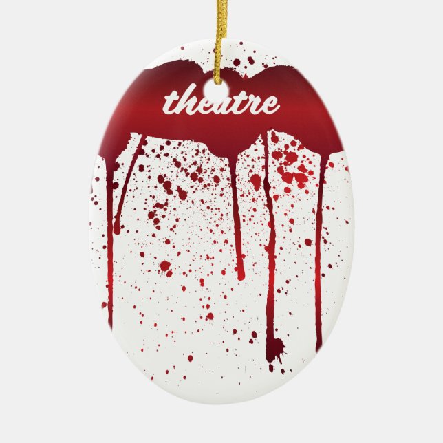Ich blute Theater 1 Keramik Ornament (Vorne)