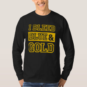 Ich blutete Blue & Gold Sportteam Fan_1 T-Shirt
