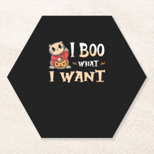 Ich boo, was ich Cat Funny Halloween Gewollt habe Untersetzer