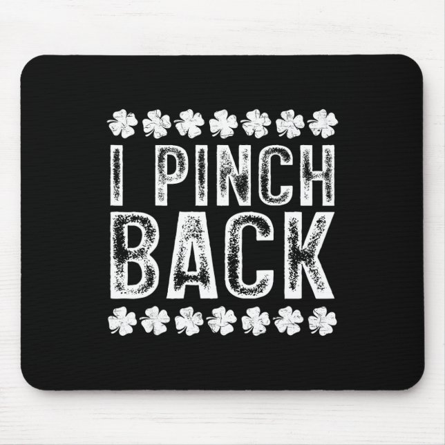 Ich boxe Ck Lustiger St. Patrick's Day Ich kneife  Mousepad (Vorne)