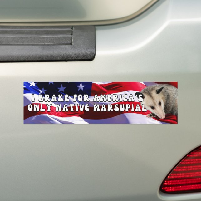 ICH BRAKE FÜR AMERIKAS EINZIGE NATIVE MARSUPIAL ,  AUTOAUFKLEBER (Auf Auto)
