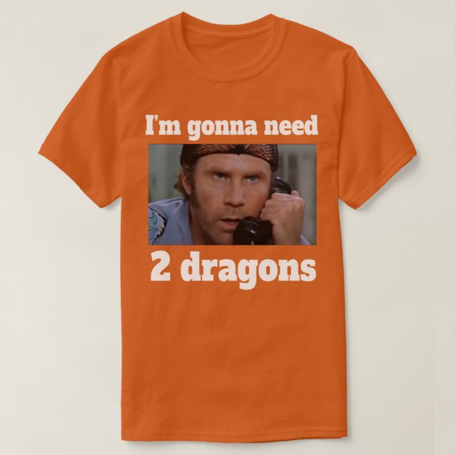 Ich brauche 2 Drachen T-Shirt (Design vorne)