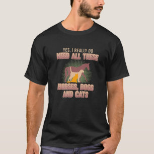 Ich brauche all diese Katzen Bester Katzenpapa Mam T-Shirt