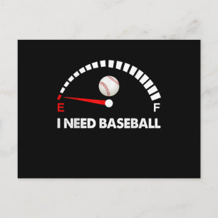 Ich brauche Baseball Postkarte