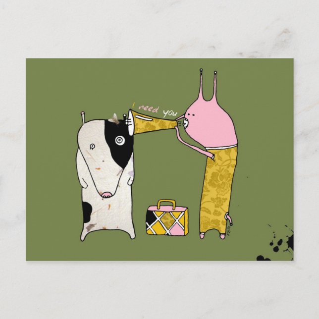 Ich brauche dich Postcard von Krize Postkarte (Vorderseite)