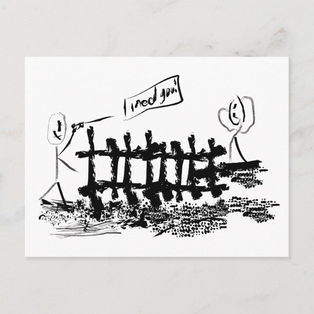 Ich brauche dich! postkarte (Vorderseite)