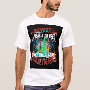 Ich brauche diese Gitarren, digitale Kunst T-Shirt