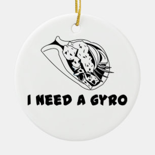 Ich brauche ein Gyro Keramik Ornament