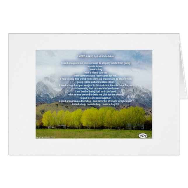 ICH BRAUCHE EIN HUG (Vorderseite (Horizontal))