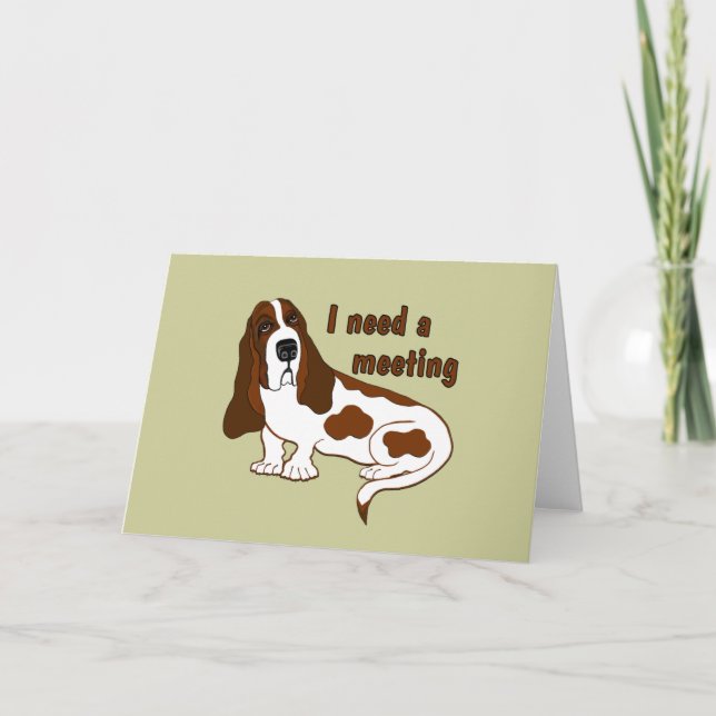 Ich brauche ein Meeting Karte (Vorderseite)