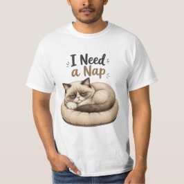 Ich brauche ein Nickerchen – Grumpy Cat Sammlung T-Shirt