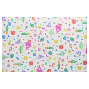 Ich brauche ein Raumuniversum UFO-Muster Stoff