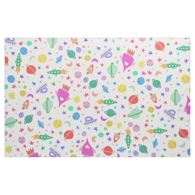 Ich brauche ein Universum-UFO Muster Stoff (Yard (91,4 cm))