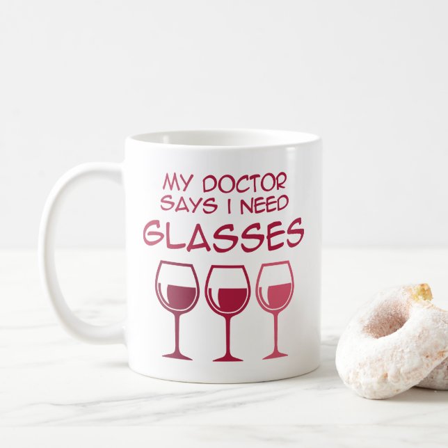 Ich brauche eine Brille Kaffeetasse (Mit Donut)
