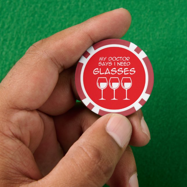 Ich brauche eine Brille Pokerchips (Hand)