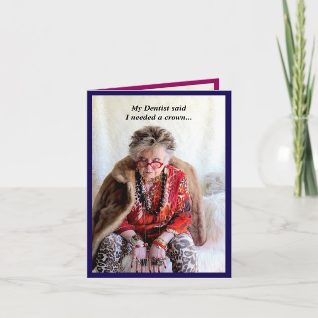 Ich brauche eine geklappte Grußkarte Karte (Vorderseite)