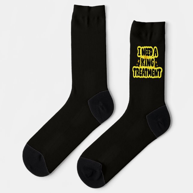 Ich brauche eine König-Behandlung Socken (Linkes Detail)