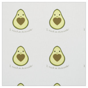 Ich brauche einen Avocuddle Niedlich Kawaii Avocad Stoff