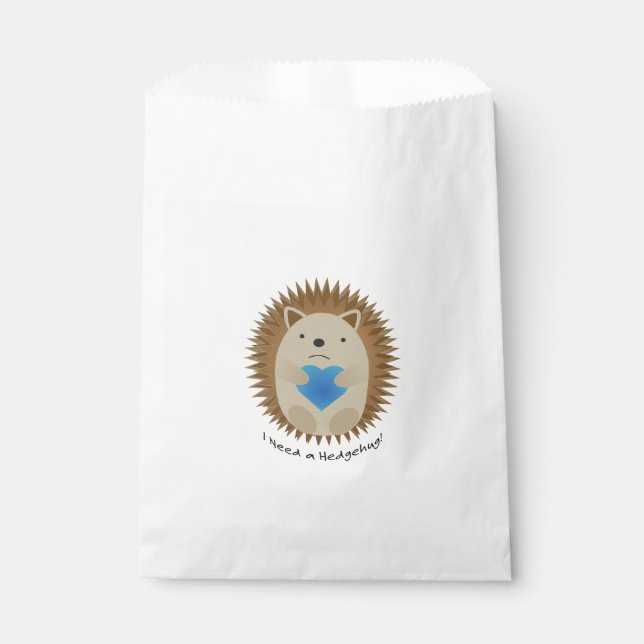 Ich brauche einen Hedgehug-Igel Geschenktütchen (Vorderseite)