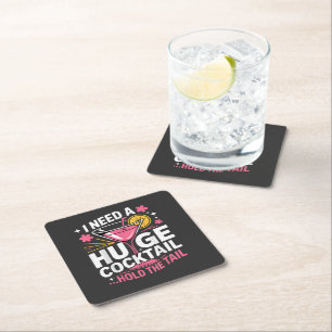 Ich brauche einen riesigen Cocktail Lustig Rechteckiger Pappuntersetzer