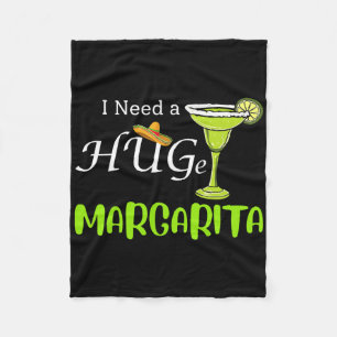 Ich brauche einen riesigen Margarita Schwanz Drink Fleecedecke