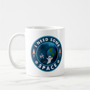 Ich brauche etwas Platz Kaffeetasse