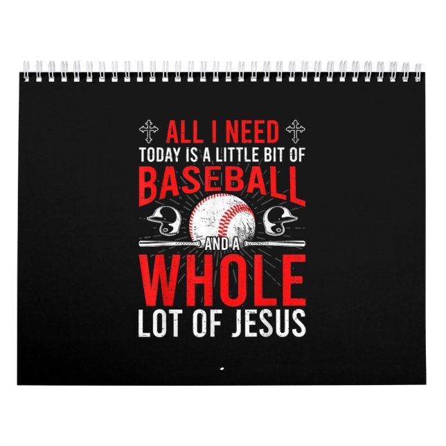 Ich brauche heute Baseball eine Menge Jesus Baseba Kalender (Titelbild)