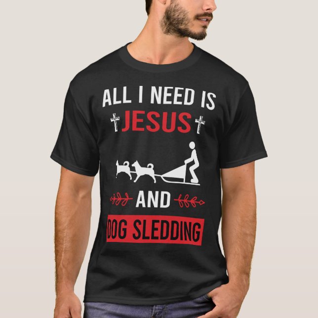 Ich brauche Jesus Rodelbahn T-Shirt (Vorderseite)
