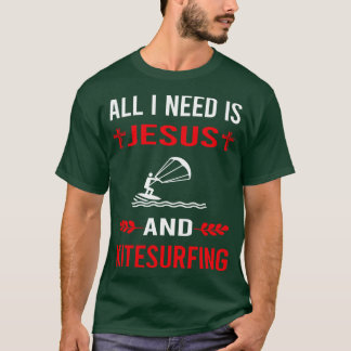 Ich brauche Jesus und Kitesurfing-Drachen Kitesurf T-Shirt
