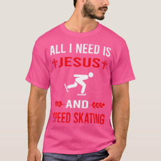 Ich brauche Jesus und Speed Skaten Skate Skater T-Shirt