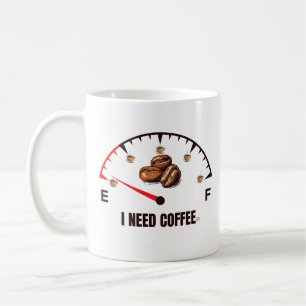 Ich brauche Kaffee Kaffeetasse