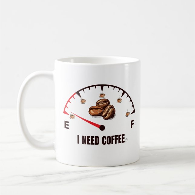 Ich brauche Kaffee Kaffeetasse (Links)