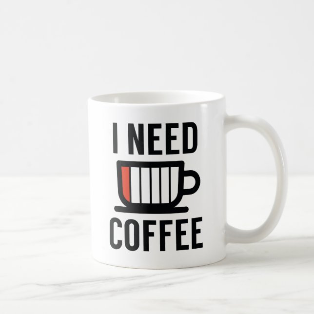 Ich brauche Kaffee Kaffeetasse (Rechts)