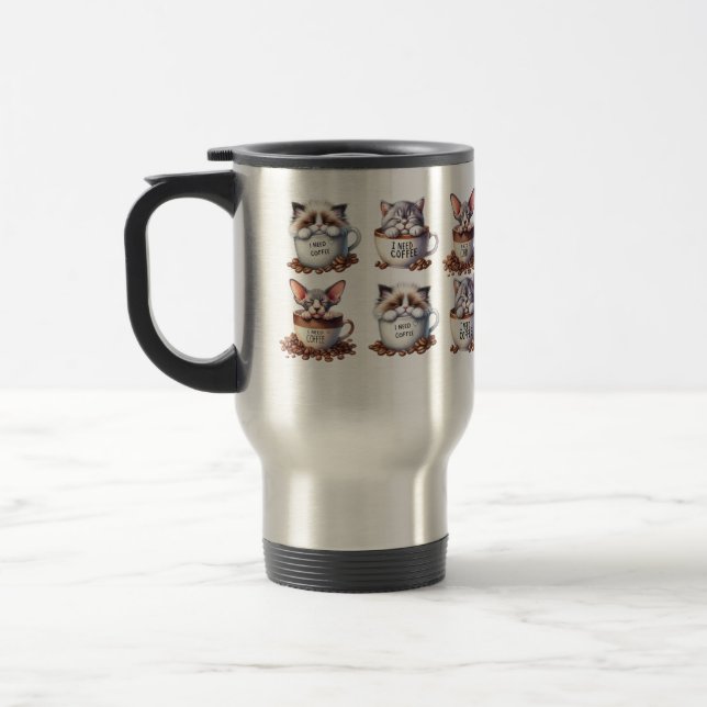 Ich brauche Kaffee-Reise-Umarmung Reisebecher (Links)