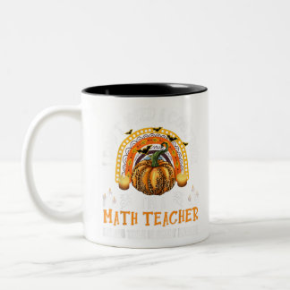 Ich brauche kein Kostüm, ich bin Mathematiklehreri Zweifarbige Tasse