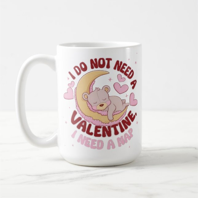 Ich brauche kein Valentin, ich brauche eine Nicker Kaffeetasse (Links)