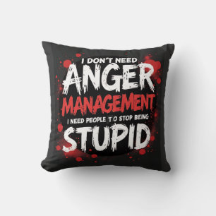 Ich brauche kein Wutmanagement Kissen