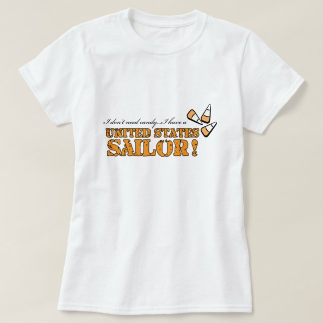 Ich brauche keine Süßigkeiten... T-Shirt (Design vorne)