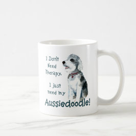 Ich brauche keine Therapie - Aussiedoodle Kaffeetasse