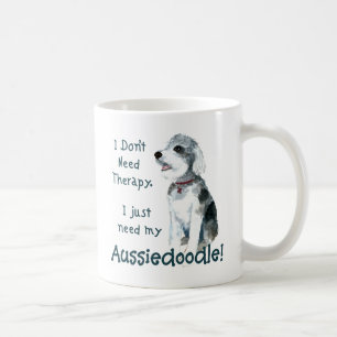 Ich brauche keine Therapie - Aussiedoodle Kaffeetasse