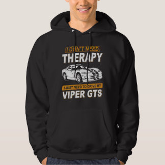 ICH BRAUCHE KEINE THERAPIE Dodge Viper 1996 Gts St Hoodie