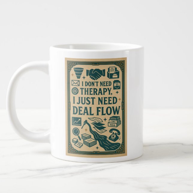 Ich brauche keine Therapie, ich brauche nur Deal F Jumbo-Tasse (Links)