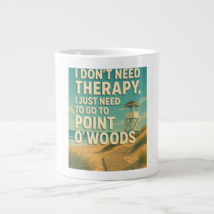 Ich brauche keine Therapie, ich brauche nur Point  Jumbo-Tasse