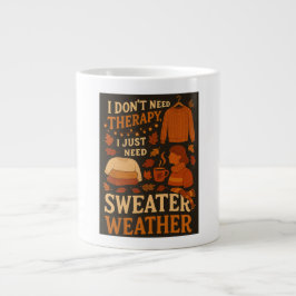 Ich brauche keine Therapie, ich brauche nur Pullov Jumbo-Tasse