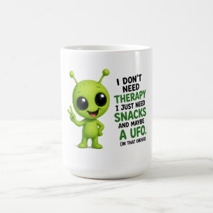 Ich brauche keine Therapie, ich brauche Snacks Ali Kaffeetasse